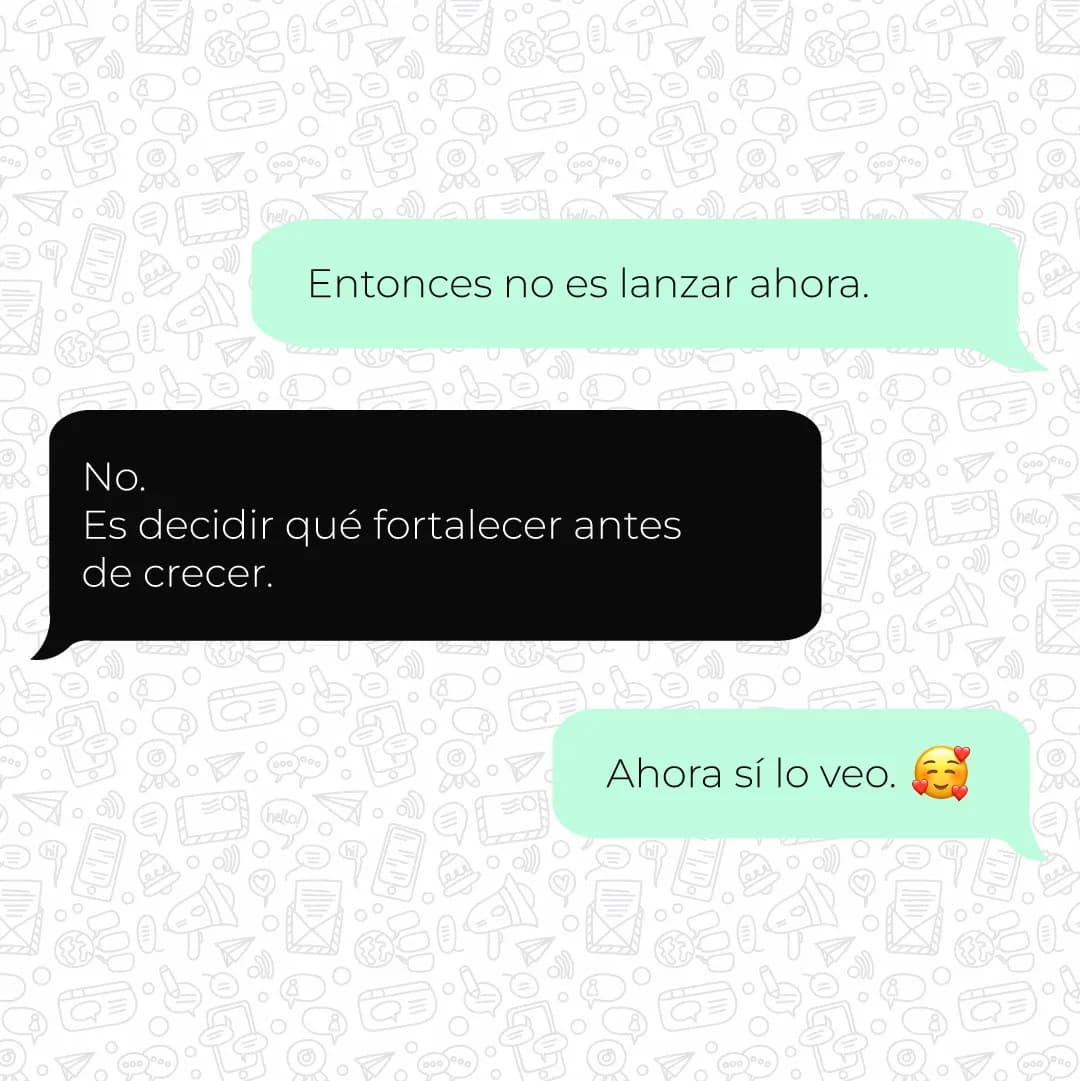 Você sai com mais clareza