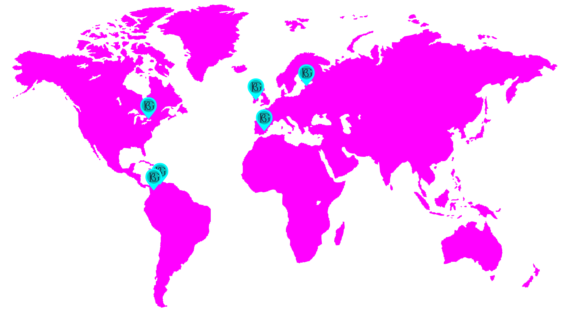 Mapa global de conexiones empresariales