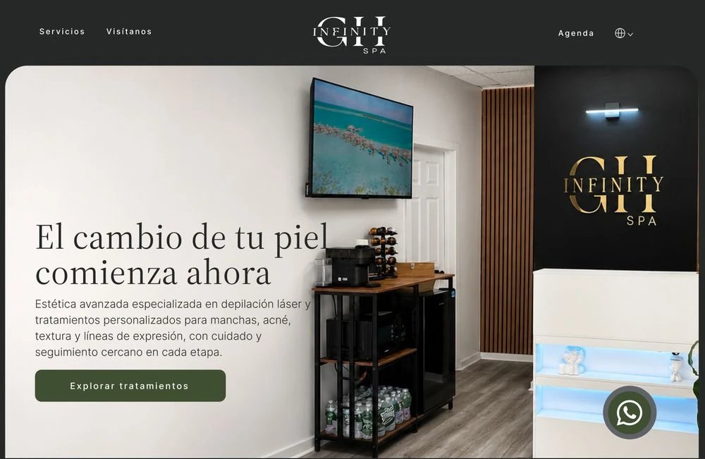 Página de GH Infinity Spa