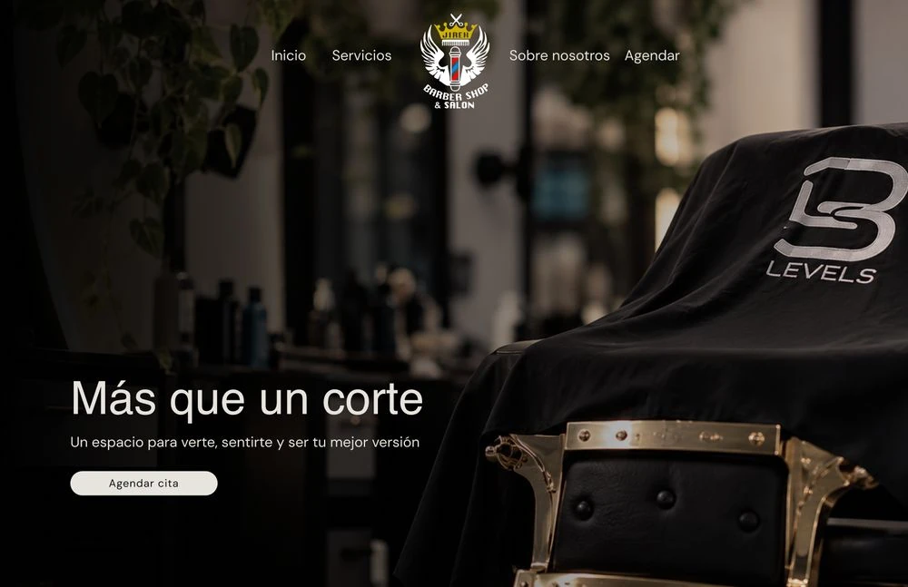 Página de Jireh Barber Shop & Salon