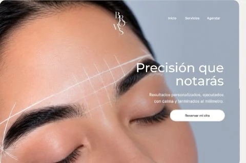 Página de Lux Gold Brows