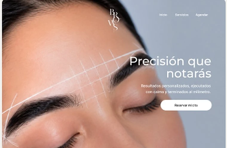 Página de Lux Gold Brows